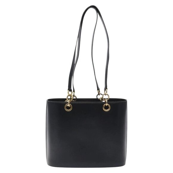 Salvatore Ferragamo Tote Bag Leather Black Gold - Picture 3 of 14